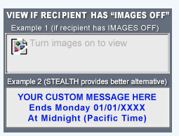stealth email countdown timer